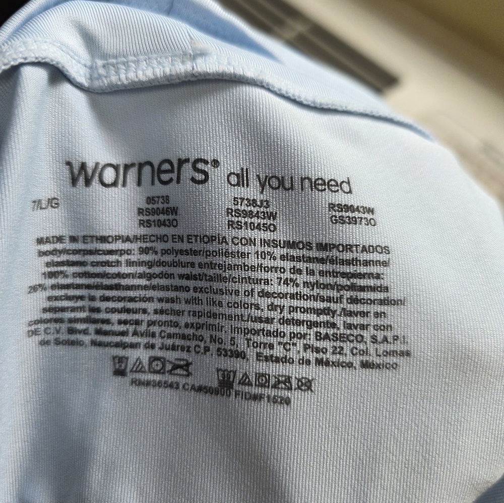Warner's All You Need Size 7 Panties NWOT - Picture 3 of 6